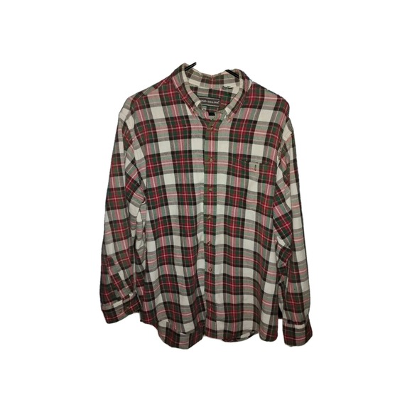 David Taylor Other - Vtg David Taylor Shirt XL Mens Flannel Plaid Red Green White 100% cotton 90s